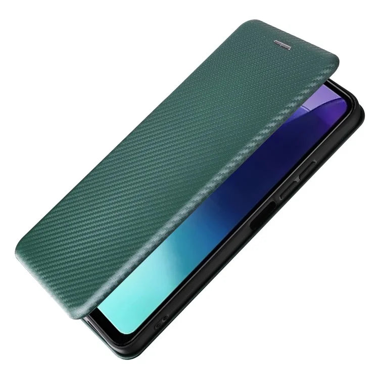 For Xiaomi Redmi 14C 4G Case Carbon Fiber Texture Drop-Proof PU Leather Phone Cover