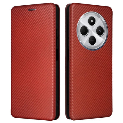 For Xiaomi Redmi 14C 4G Case Carbon Fiber Texture Drop-Proof PU Leather Phone Cover