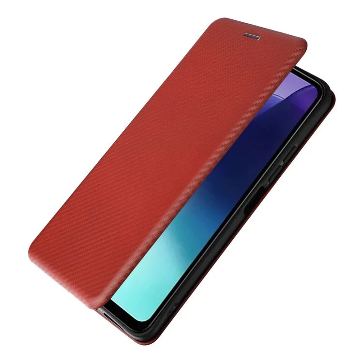 For Xiaomi Redmi 14C 4G Case Carbon Fiber Texture Drop-Proof PU Leather Phone Cover