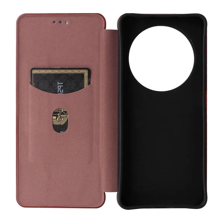 For Xiaomi Redmi 14C 4G Case Carbon Fiber Texture Drop-Proof PU Leather Phone Cover