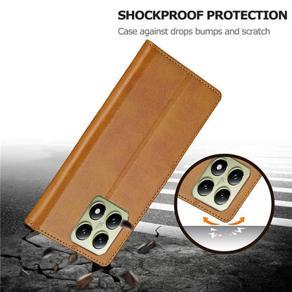 LC.IMEEKE For Xiaomi 14T Case Calf Texture PU Leather Stand Wallet Phone Cover