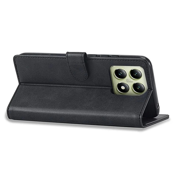 LC.IMEEKE For Xiaomi 14T Case Calf Texture PU Leather Stand Wallet Phone Cover