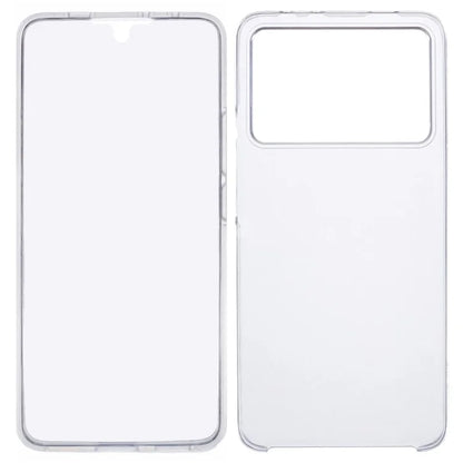 For Xiaomi Poco X6 Pro 5G / Redmi K70E 5G Case TPU Frame Clear Acrylic Back Phone Cover with PET Film