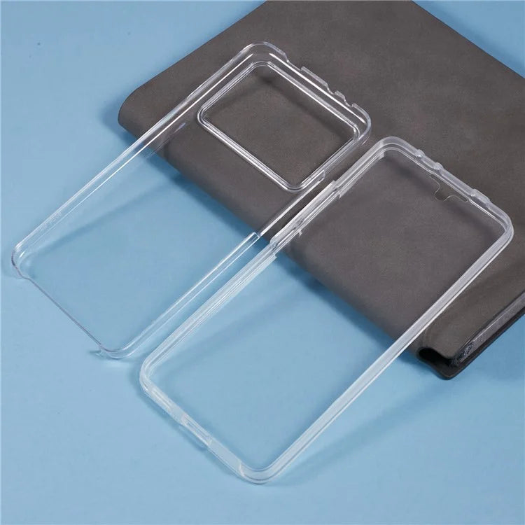 For Xiaomi Poco X6 Pro 5G / Redmi K70E 5G Case TPU Frame Clear Acrylic Back Phone Cover with PET Film