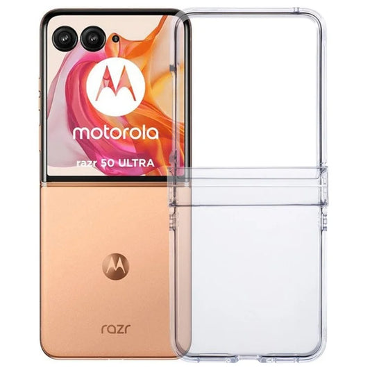 For Motorola Razr 50 Ultra 5G Shockproof Case Crystal Clear PC Phone Shell 3-Piece Design Phone Cover