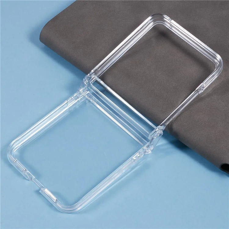 For Motorola Razr 50 Ultra 5G Shockproof Case Crystal Clear PC Phone Shell 3-Piece Design Phone Cover