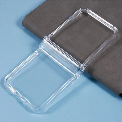 For Motorola Razr 50 Ultra 5G Shockproof Case Crystal Clear PC Phone Shell 3-Piece Design Phone Cover
