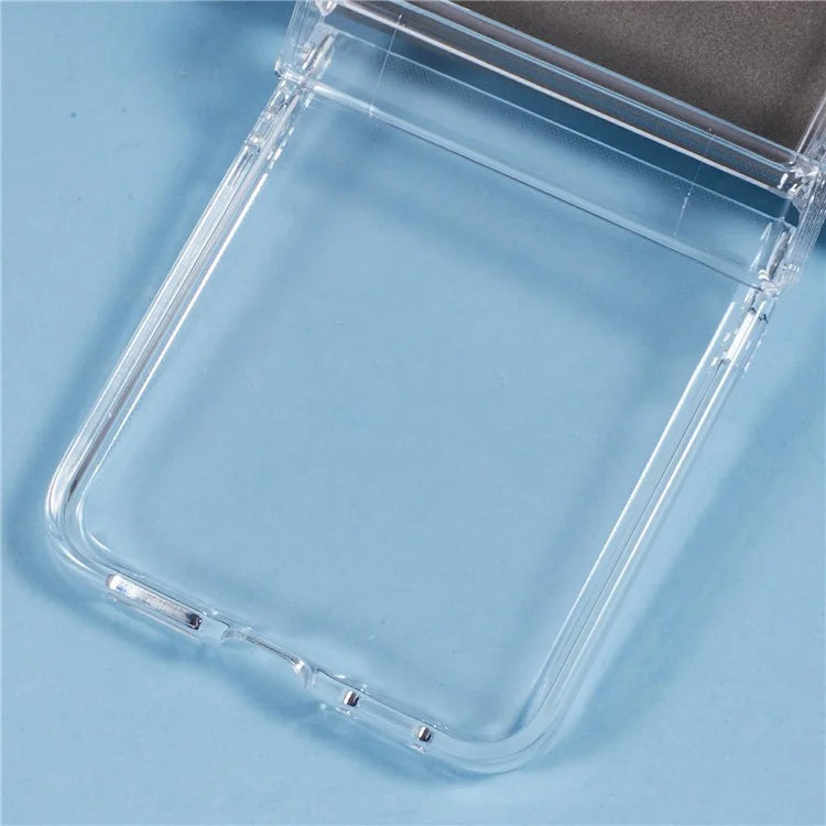 For Motorola Razr 50 Ultra 5G Shockproof Case Crystal Clear PC Phone Shell 3-Piece Design Phone Cover