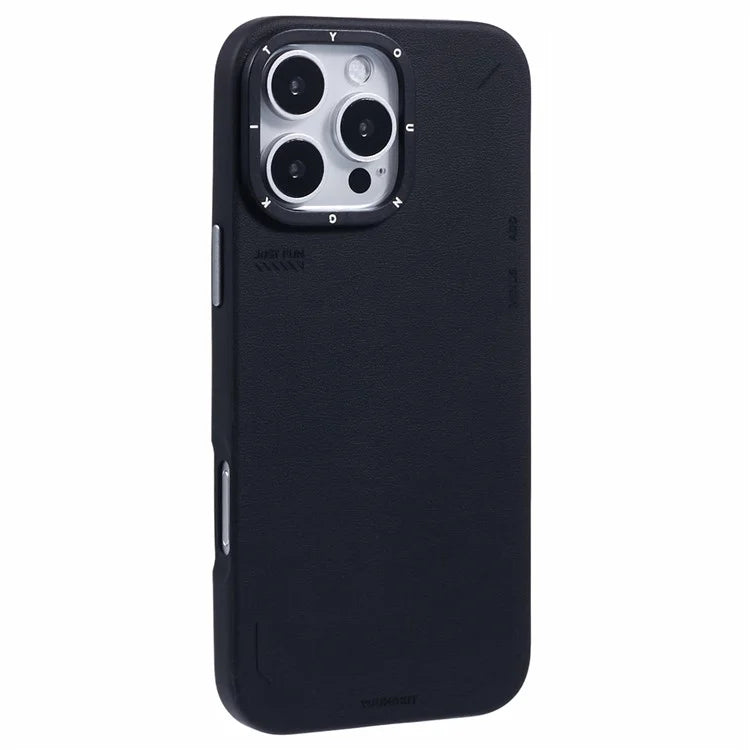 YOUNGKIT For iPhone 16 Pro Case Compatible with MagSafe PU Leather + PC Phone Cover