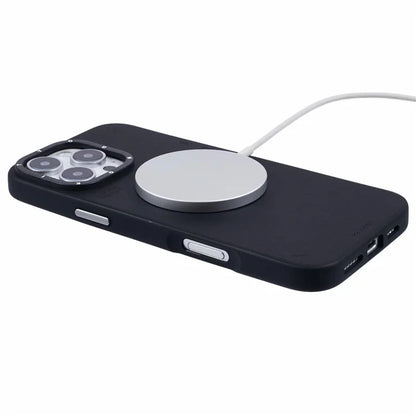 YOUNGKIT For iPhone 16 Pro Case Compatible with MagSafe PU Leather + PC Phone Cover