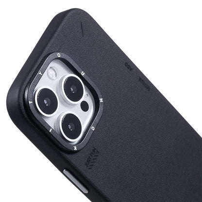 YOUNGKIT For iPhone 16 Pro Case Compatible with MagSafe PU Leather + PC Phone Cover