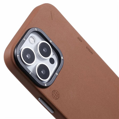 YOUNGKIT For iPhone 16 Pro Case Compatible with MagSafe PU Leather + PC Phone Cover