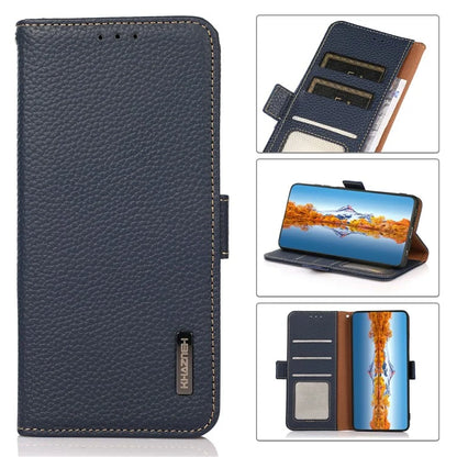 KHAZNEH For Xiaomi 14T Pro Phone Case Genuine Cow Leather Cover RFID Blocking