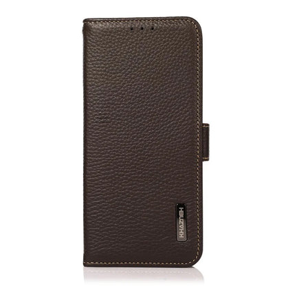 KHAZNEH For Xiaomi 14T Pro Phone Case Genuine Cow Leather Cover RFID Blocking