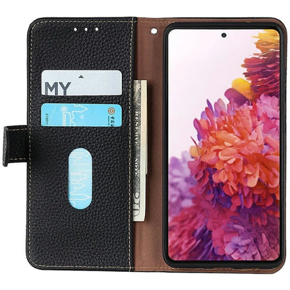 KHAZNEH For Xiaomi 14T Pro Phone Case Genuine Cow Leather Flip Cover