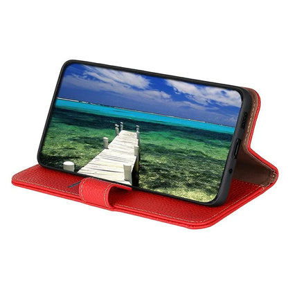 KHAZNEH For Xiaomi 14T Pro Phone Case Genuine Cow Leather Flip Cover