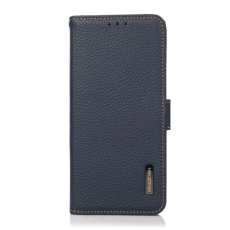 KHAZNEH For Xiaomi 14T Phone Case Genuine Cow Leather Cover RFID Blocking