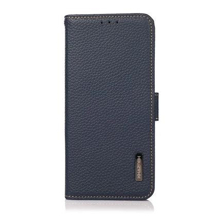 KHAZNEH For Xiaomi 14T Phone Case Genuine Cow Leather Cover RFID Blocking