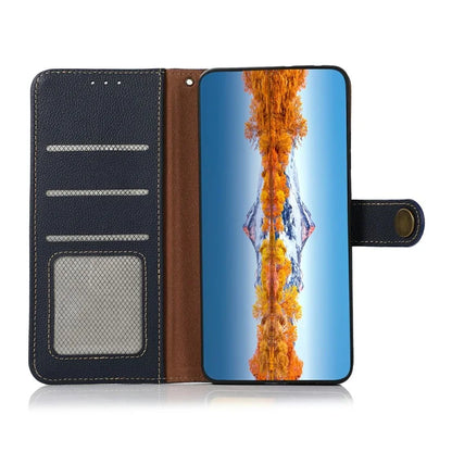 KHAZNEH For Xiaomi 14T Case Genuine Cow Leather Wallet Phone Cover