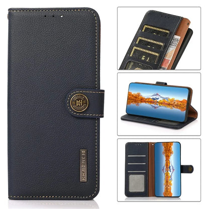 KHAZNEH For Xiaomi 14T Case Genuine Cow Leather Wallet Phone Cover