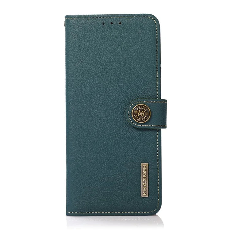 KHAZNEH For Xiaomi 14T Case Genuine Cow Leather Wallet Phone Cover
