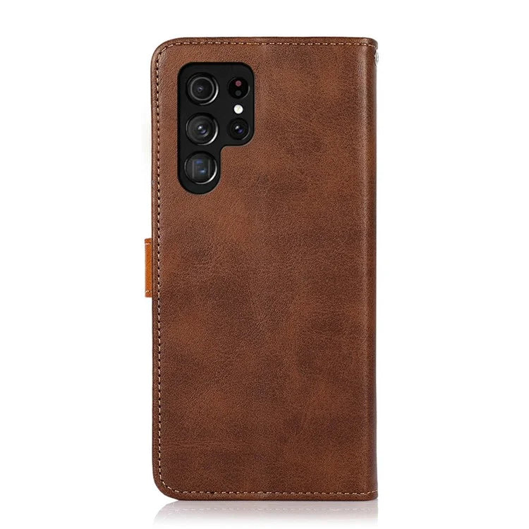 KHAZNEH For Samsung Galaxy S25 Ultra Wallet Phone Case Stand Leather Flip Cover
