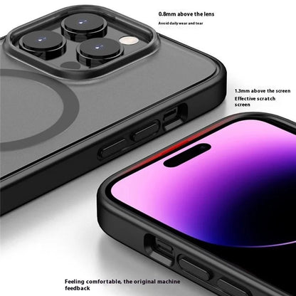 For iPhone 16 Pro Case Compatible with MagSafe Skin-Touch PC+TPU Rubberized Phone Cover