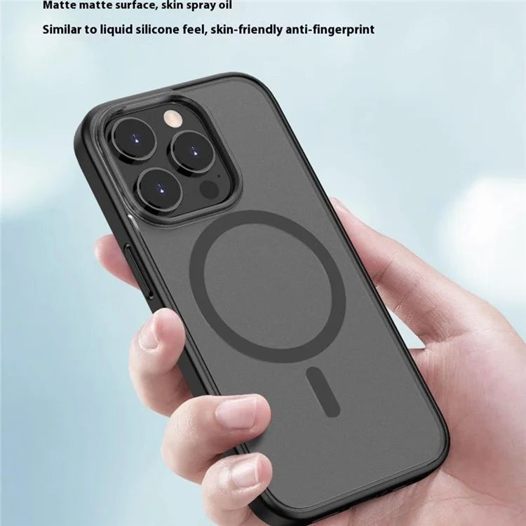 For iPhone 16 Pro Case Compatible with MagSafe Skin-Touch PC+TPU Rubberized Phone Cover