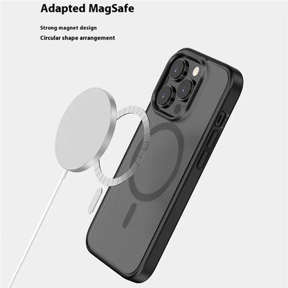 For iPhone 16 Pro Case Compatible with MagSafe Skin-Touch PC+TPU Rubberized Phone Cover