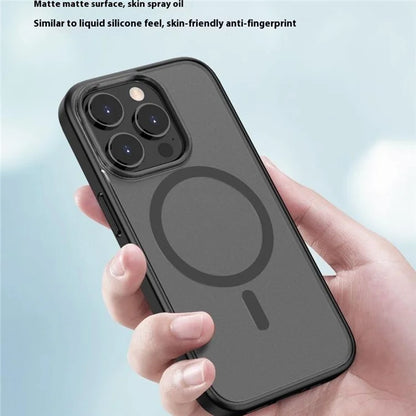 For iPhone 16 Pro Case Compatible with MagSafe Skin-Touch PC+TPU Rubberized Phone Cover