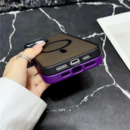 For iPhone 16 Plus Case Compatible with MagSafe Skin-Touch Matte Anti-Drop TPU+PC Phone Cover