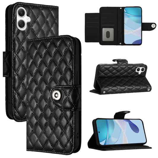 For Samsung Galaxy A06 Case YB Imprinting Series-8 Leather Wallet Phone Cover with 7 Card Slots