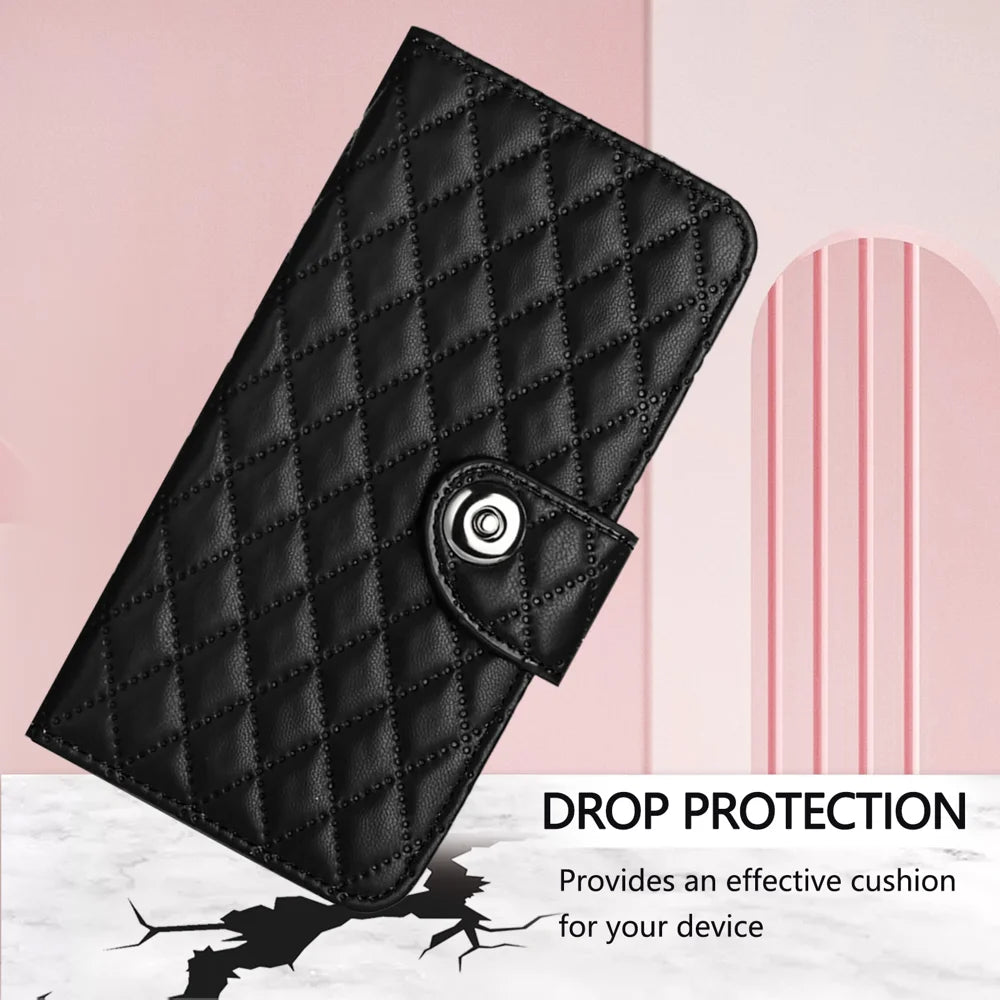For Samsung Galaxy A06 Case YB Imprinting Series-8 Leather Wallet Phone Cover with 7 Card Slots