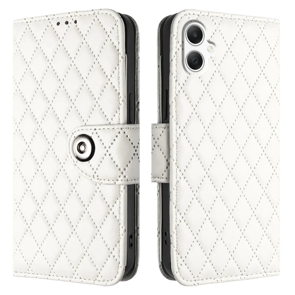 For Samsung Galaxy A06 Case YB Imprinting Series-8 Leather Wallet Phone Cover with 7 Card Slots