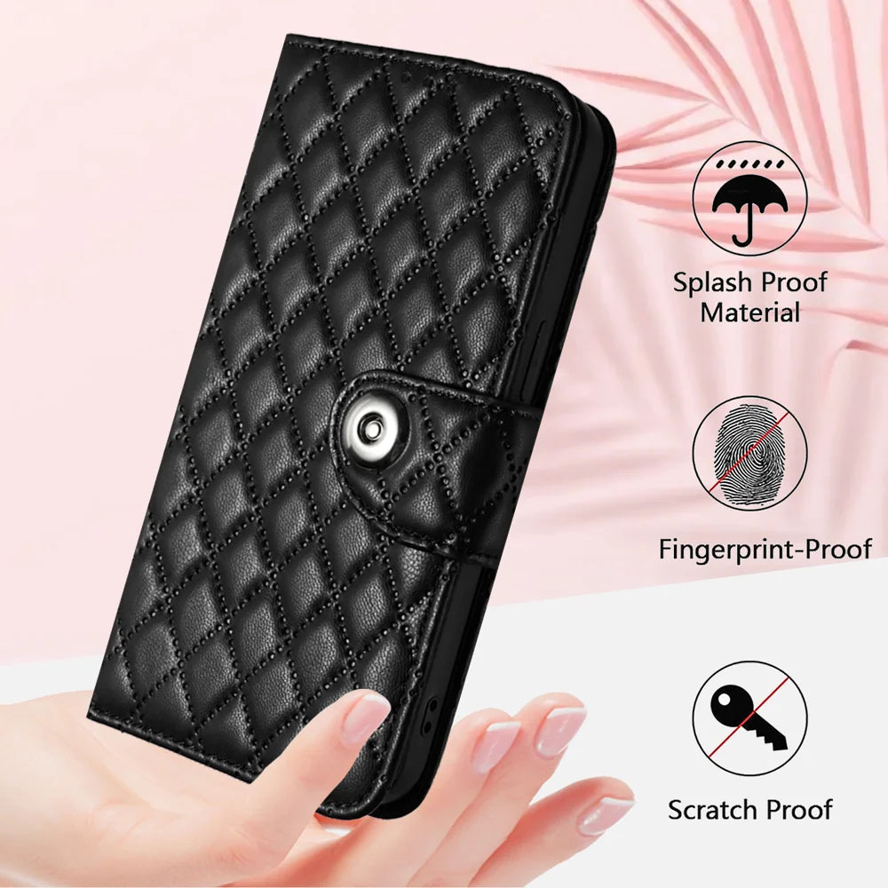 For Samsung Galaxy A16 5G Case YB Imprinting Series-8 Leather Wallet Phone Cover with 7 Card Slots