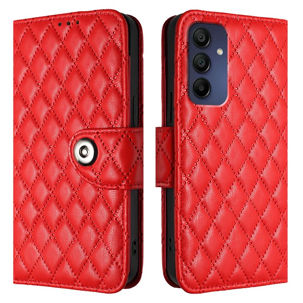 For Samsung Galaxy A16 5G Case YB Imprinting Series-8 Leather Wallet Phone Cover with 7 Card Slots