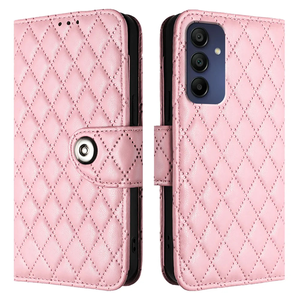 For Samsung Galaxy A16 5G Case YB Imprinting Series-8 Leather Wallet Phone Cover with 7 Card Slots
