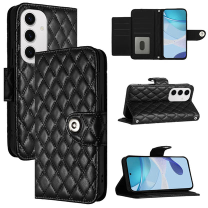 For Samsung Galaxy S24 FE Case YB Imprinting Series-8 Leather Wallet Phone Cover with 7 Card Slots