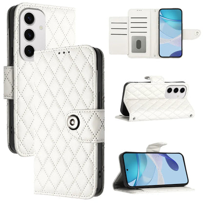 For Samsung Galaxy S24 FE Case YB Imprinting Series-8 Leather Wallet Phone Cover with 7 Card Slots