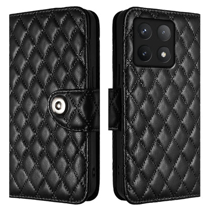 For Xiaomi 14T Case YB Imprinting Series-8 Leather Wallet Phone Cover with 7 Card Slots