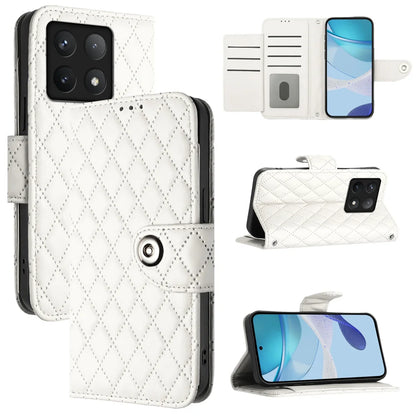 For Xiaomi 14T Case YB Imprinting Series-8 Leather Wallet Phone Cover with 7 Card Slots