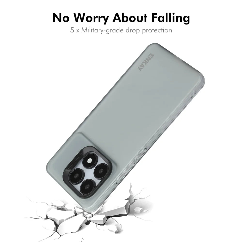 For Xiaomi Redmi K70E 5G ENKAY HAT PRINCE Case Translucent Matte TPU Shockproof Phone Case with Screen Film