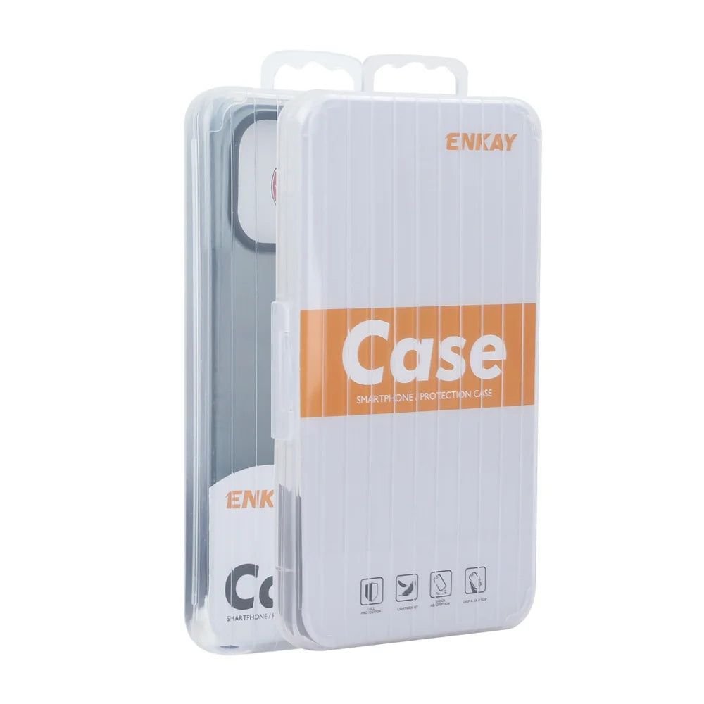 For Xiaomi Redmi K70E 5G ENKAY HAT PRINCE Case Translucent Matte TPU Shockproof Phone Case with Screen Film