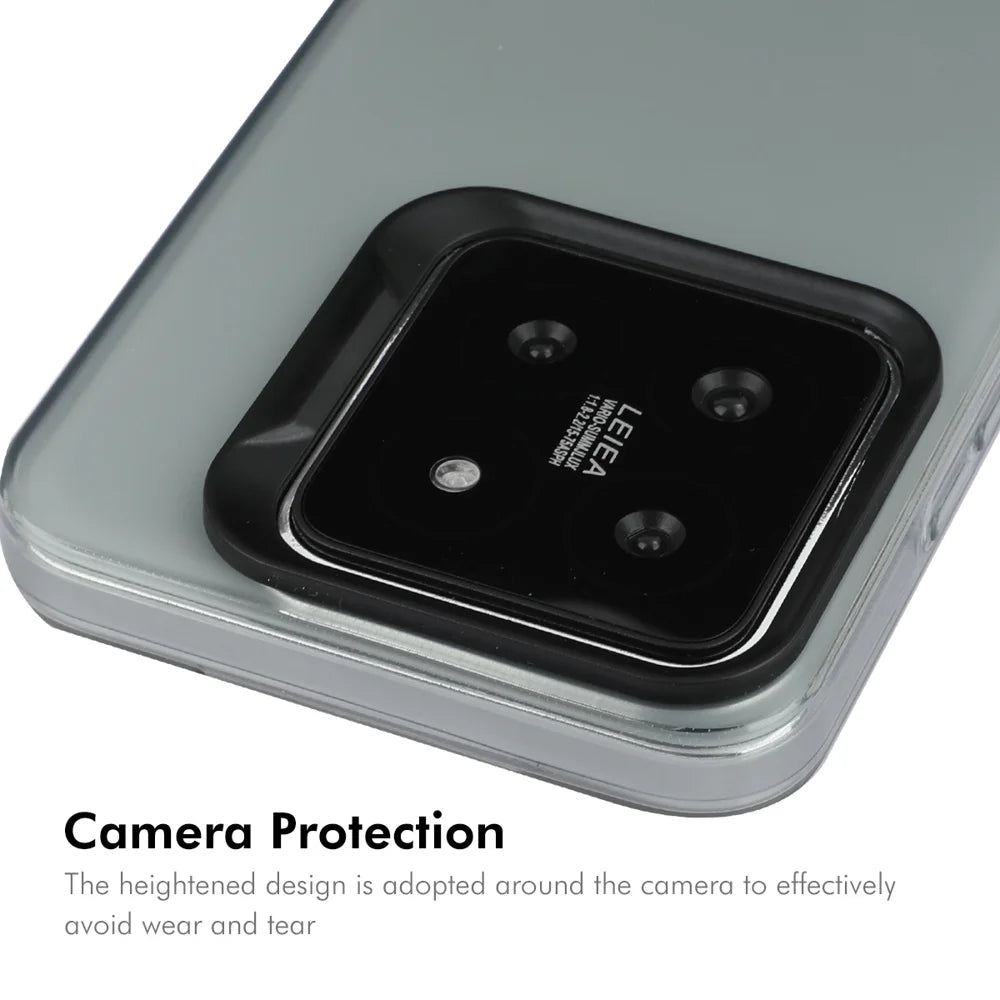 For Xiaomi 14 ENKAY HAT PRINCE Case Translucent Matte TPU Shockproof Phone Case with Screen Film