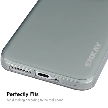 For Xiaomi 14 ENKAY HAT PRINCE Case Translucent Matte TPU Shockproof Phone Case with Screen Film