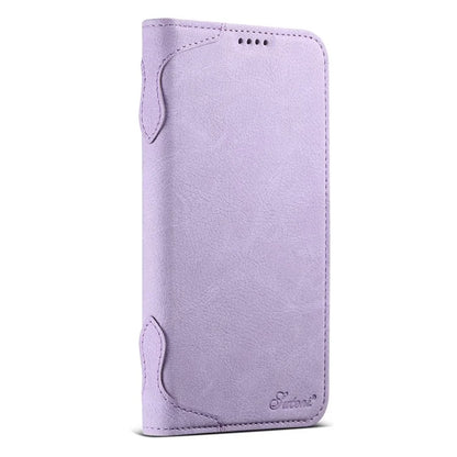 SUTENI J07 For iPhone 16 Pro Max Case Compatible with MagSafe Litchi Texture Leather Wallet Phone Cover