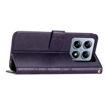 For Xiaomi 14T Case Pattern Imprint PU Leather Phone Wallet Cover with Strap