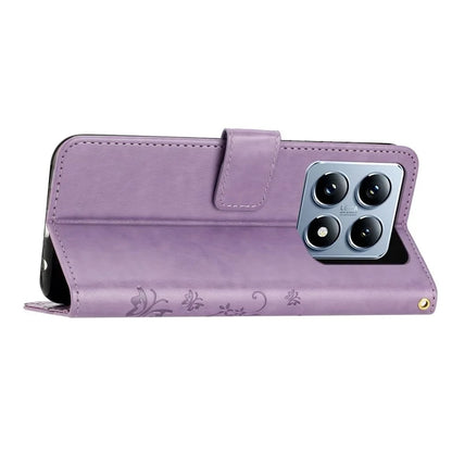 For Xiaomi 14T Case Pattern Imprint PU Leather Phone Wallet Cover with Strap