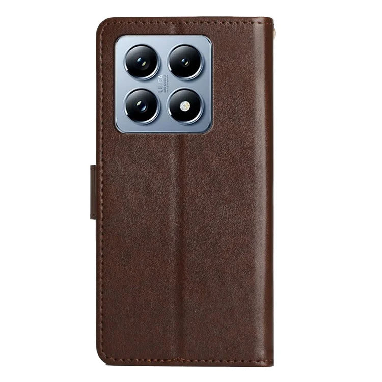 For Xiaomi 14T Case Pattern Imprint PU Leather Phone Wallet Cover with Strap