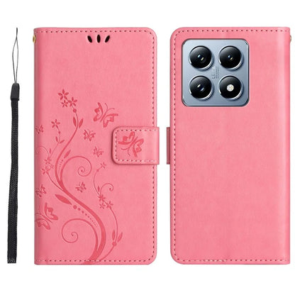 For Xiaomi 14T Case Pattern Imprint PU Leather Phone Wallet Cover with Strap